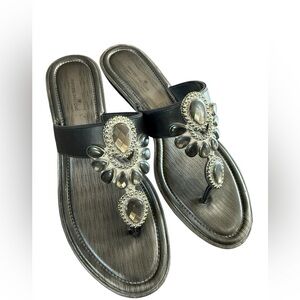 Montego Bay Club small wedge heeled sandal, size 10